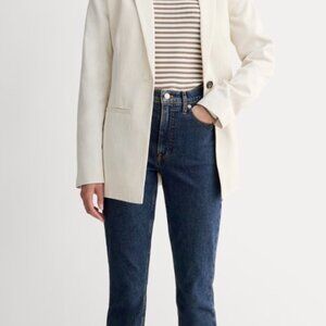 NWT Everlane The Original Cheeky Jean, High Rise, Size 28, Washed Midnight